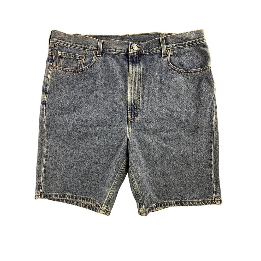 Vintage Levis 505 Shorts Mens 42 Blue Denim Regular Fit 11 Inseam Summer Y2K